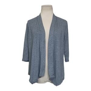 Sonoma gray 3/4 sleeves open cardigan size PS